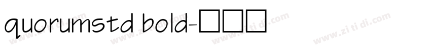 quorumstd bold字体转换